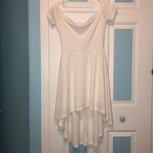 White off the shoulder dress